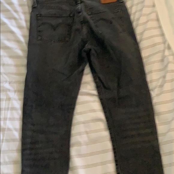 High waisted black  Levis 501 skinny - Picture 2 of 3
